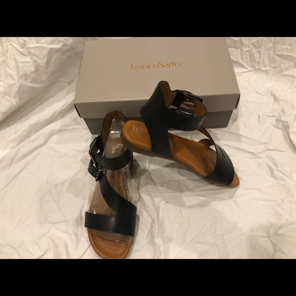 Franco Sarto Georgina Black Leather 6.5